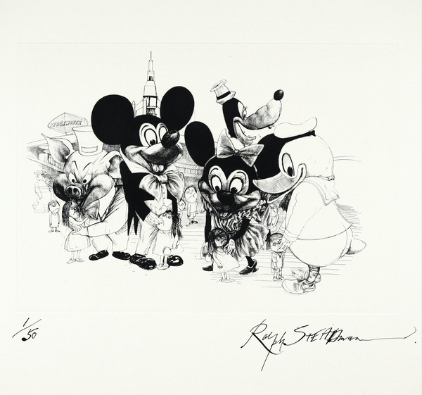 Disneyland etching