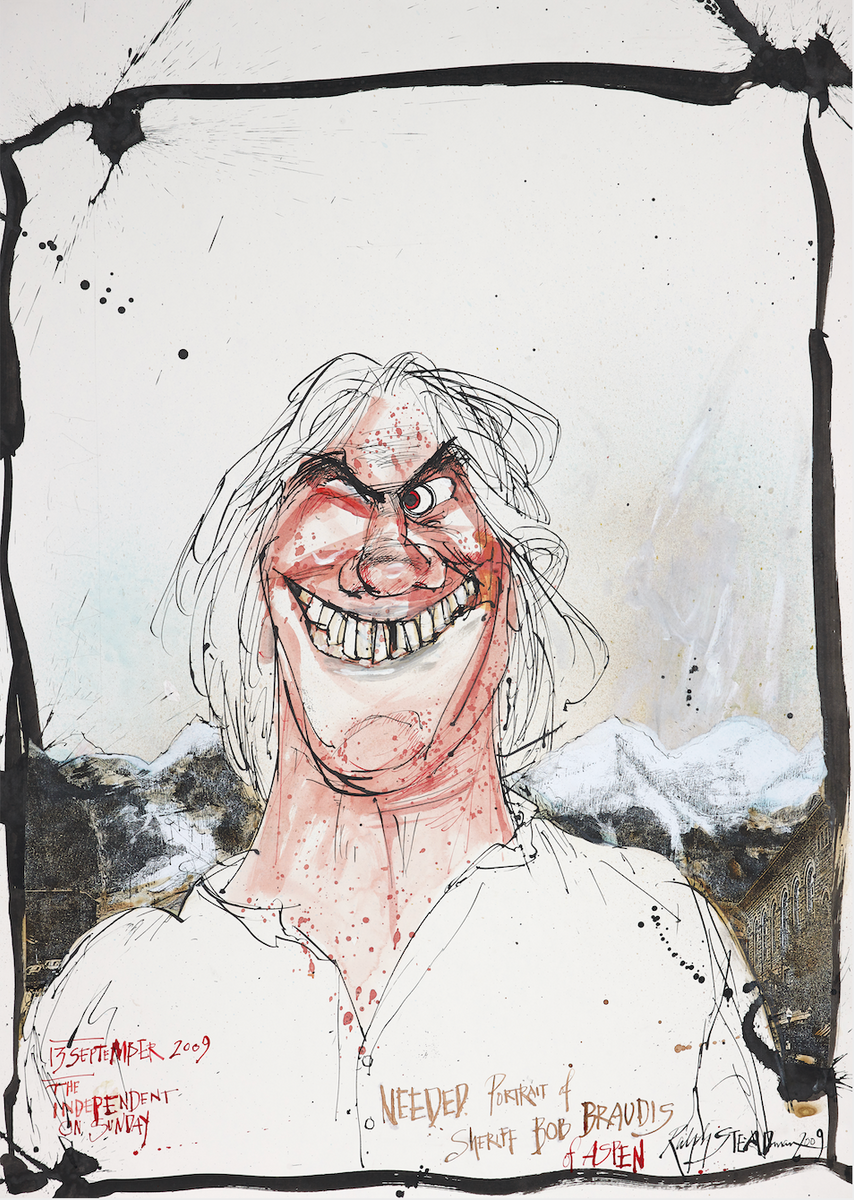 Sheriff Bob Braudis Memorial Print – Ralph Steadman Art